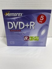 Memorex  DVD+R 5 Pk New 120 picture