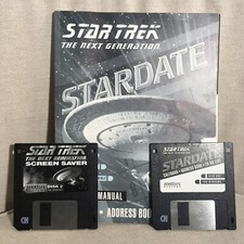 Star Trek 1994 Two Floppy Disks Calendar Address Book To Do List Screen Saver  picture