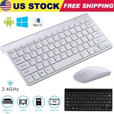 Mini Wireless Keyboard And Mouse Set 2.4G For Mac Apple PC Computer Waterproof picture