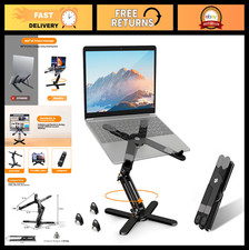 360° Rotating Laptop Stand - Adjustable Height & Angle, Foldable Portable Riser picture