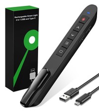 Presentation Clicker Green Laser Pointer, Rechargeable PowerPoint Clicker Wir... picture