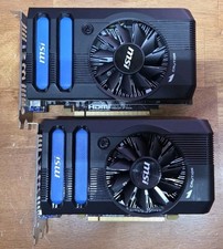 Lot of 2 MSI R7770-PMD1GD5 Radeon HD 7770 1gb Graphics Card picture