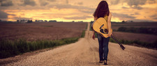 Landscape ultrawide photography women jake olson sky Custom Gaming Mat Desk picture