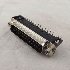 1pc DB25 25 Pin Male D-SUB Right Angle PCB Solder Cable Adapter Connector 2 Rows picture