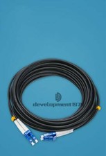 Black Armored Fiber Cable LC-LC UPC SM 9/125 Duplex Fiber Optic Patch Cord 150M picture