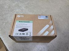 FS Mini Ethernet Media Converter Unmanaged 1x RJ45 to 1x SFP # UMC-GA1F1T SEALED picture