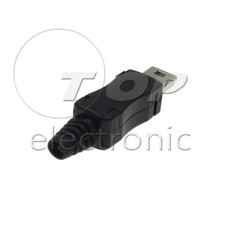 10PCS Mini USB 5Pin Male Plug Socket Connector With Plastic Cover picture
