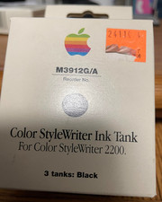 Apple Color StyleWriter 2200 Black Ink Tanks (3) Small M3912G/A  Genuine OEM New picture