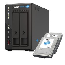 Qnap TS-253E 2-Bay NAS Server Storage 2x 2TB HDD 8GB DDR4 Quad-Core 2.0GHz picture