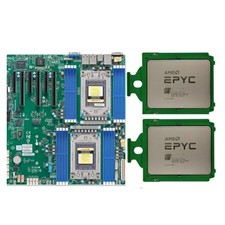 Supermicro H12DSi-N6 Motherboard With 2x AMD EPYC 7702 128 Croes Server CPU DDR4 picture