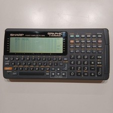 SHARP PC-G850 Pocket Computer Graphic Calculator Vintage Tested Working Japan picture