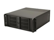 iStarUSA D-400-6-Black Black Steel 4U Rackmount Compact Stylish Server Chassis picture
