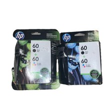 HP 60 Black 60 Tri-Color Ink Cartridge Combo Pack Expired 2022 Sealed brand new picture