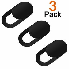3pc Webcam Cover Slim Slider Camera Shield Privacy Protect Sticker For Laptop PC picture