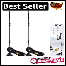 Versatile 2-Pack Dual Band WiFi Antennas with 10ft Cable for Optimal Coverage picture