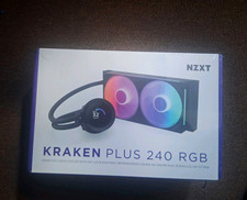 NZXT Kraken Plus 240 RGB 240mm AIO Liquid CPU Cooler Black RGB 120mm AM5 picture