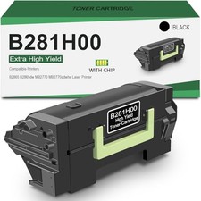 B281H00 High Yield Black Toner Cartridge for Lexmark B2865 Printer [15,000 Page] picture