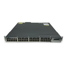 Cisco Catalyst 3750X WS-C3750X-48PF-S V04 48 Port PoE Network Switch picture