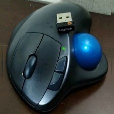 Logitech M570 Wireless Ergonomic Trackball & Unifying Receiver Dongle No Battery picture