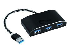SuperSpeed 4 Port USB 3.0 Hub With 5V Power Adapter and Woven Braided USB - P... picture