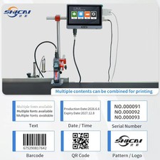 12.7mm Online Coding Inkjet Printer without Conveyor Date Batch QR picture