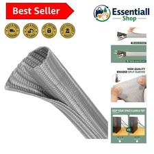 Split Wire Loom Tubing, Cable Protector Sleeve, Braided Cable Management for ... picture