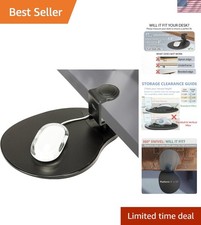 Universal Clamp-On Mouse Tray - Ergonomic, for Right & Left-Handed Users picture