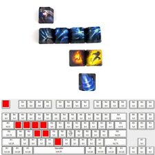 League of Legends Hero Skills&Summoner Spell Icon Keycaps For Keyboard 8Pcs/Set picture