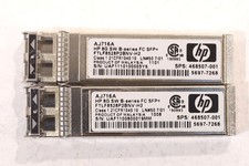 Lot of 2 HP AJ716A 8GB SFP+ SW Multi-Mode Fiber Transceiver P/N: 468507-001 picture