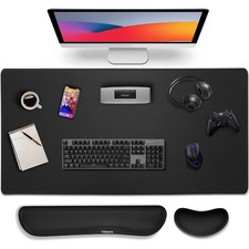 4 in 1 Mouse Pad and Keyboard Wrist Rest Set, Large Mouse Pad with Memory Foam picture