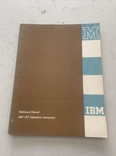 IBM Reference Manual 557 Alphabetic Interpreter Dated 1959 1963 picture