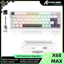 ATTACK SHARK X68MAX HE 60% Wired Magnetic Switch Keyboard,Full Aluminum CNC picture
