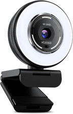 N680E Pro 4K Webcam with Ring Light, PDAF Autofocus, 1080P 60FPS, Dual Noise-Can picture