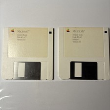 Apple Macintosh System Tools Disk 1&2 690-5185-A/690-5166-A 1 & 2 V 5.0 3.5 Disk picture