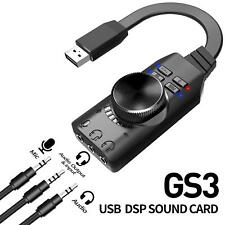 7.1 Channel External USB Computer Game Sound Card For Gamin Audio Card 3.5mm US picture