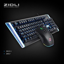 BEST Wired Optical Mechanical Gaming Keyboard & Mouse Rainbow RGB Backlit Combo picture