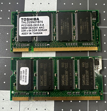 Toshiba 512MB (2x256MB) PC2100 DDR SDRAM 200-Pin SO-DIMM THLD25N21B75 picture