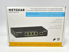 NETGEAR GS305P 5-Port PoE Gigabit Switch 4x PoE+ 63W Desktop Wall Mount picture