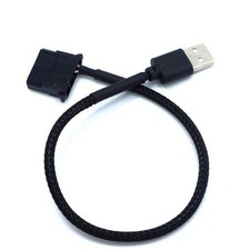 OPSFALCON 2 Pack USB to 4-Pin Molex Fan Power Cable, USB-Molex Black picture