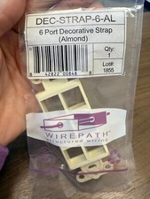 Wirepath 6-Port Decorative Strap (Almond) DEC-STRAP-6-AL  picture