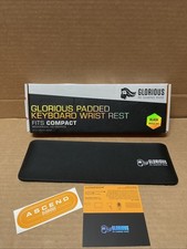 Glorious Wrist Pad/Rest - Compact Black Mechanical Keyboards Stitched Edges picture