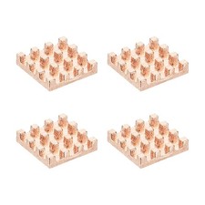 4 Pcs Copper Heatsink 9x9x2mm, Heat Sink Cooler Radiator for picture
