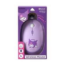 Sanrio Kuromi Wireless Mouse - 3 Device Bluetooth w/Detachable Charm picture
