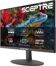 New 22-Inch Gaming Monitor, FHD 1080P, up to 144Hz, HDMI, Displayport, Built-In picture