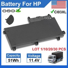 LOT CI03XL Battery For HP ProBook 640 645 650 G2 HSTNN-UB6Q 801554-001 51Wh FAST picture