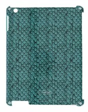 COACH 'Snakeskin' iPad Molded Hard Plastic Tablet Cover Green 134524 picture
