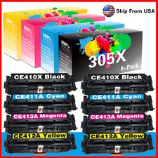 8PK 305X 305A Toner Cartridge CE410X for Enterprise 300 color M351 M375nw picture