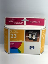 UNUSED TWIN PACK Genuine HP 23 Tri-color Ink Cartridge DeskJet 710 810 1120 30ml picture