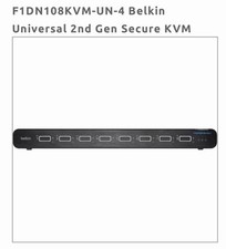 Belkin 8-Ports Single Head DP HDMI Secure KVM Switch F1DN108KVM-UN-4 New Sealed picture