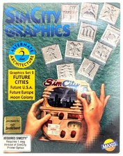 SEALED SIMCITY GRAPHICS SET 2 FUTURE CITIES AMIGA Vintage Military AAFES NEW MIB picture